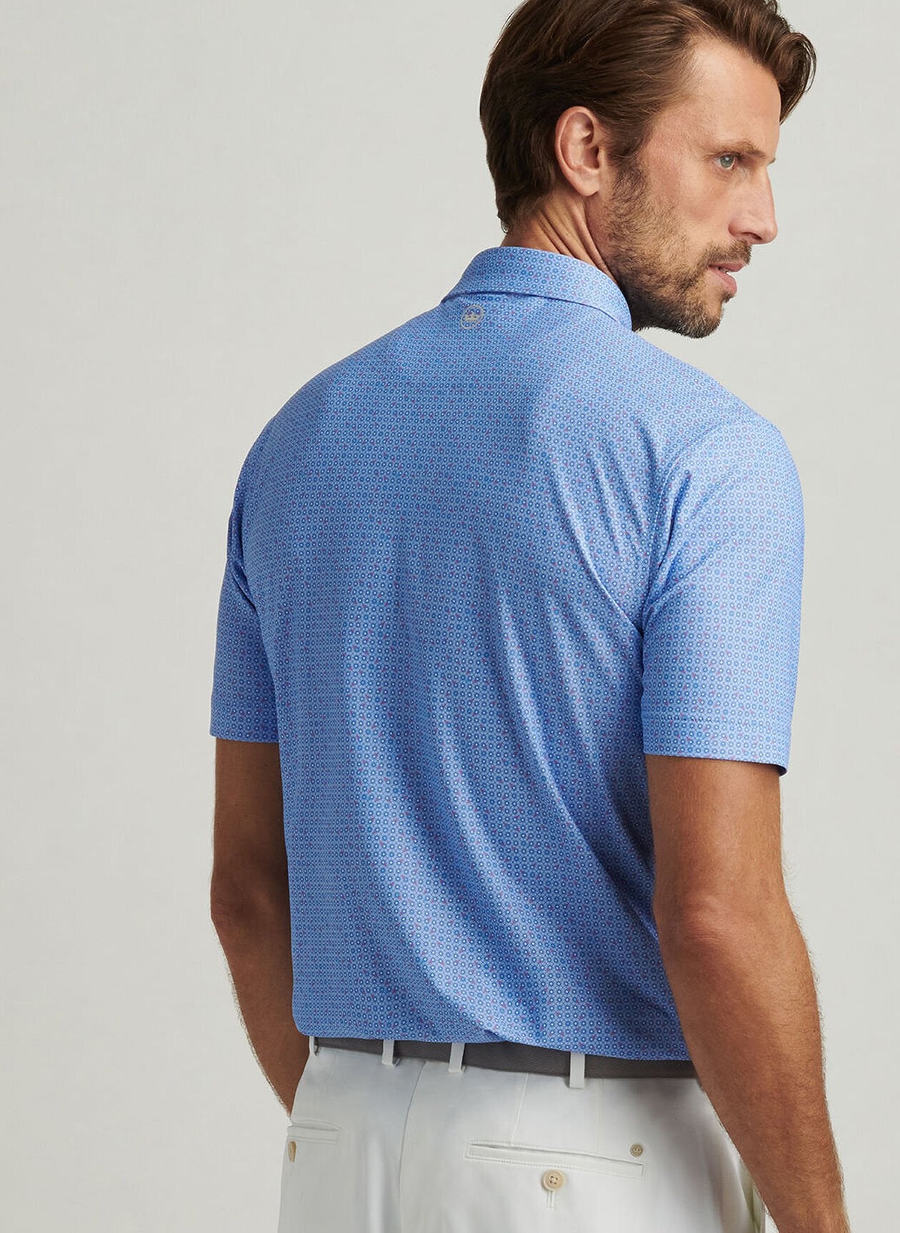 CASA NOVA PERFORMANCE MESH POLO BLUE SEA