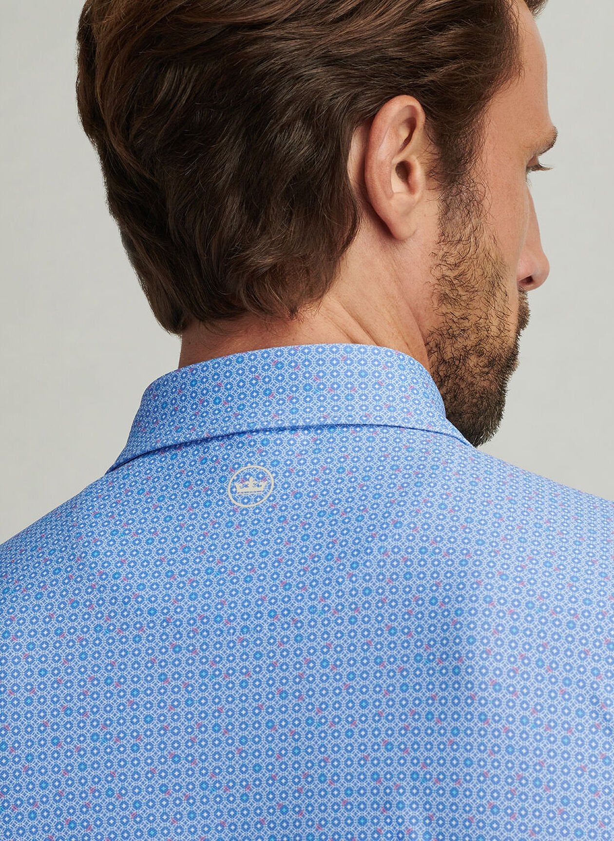 CASA NOVA PERFORMANCE MESH POLO BLUE SEA