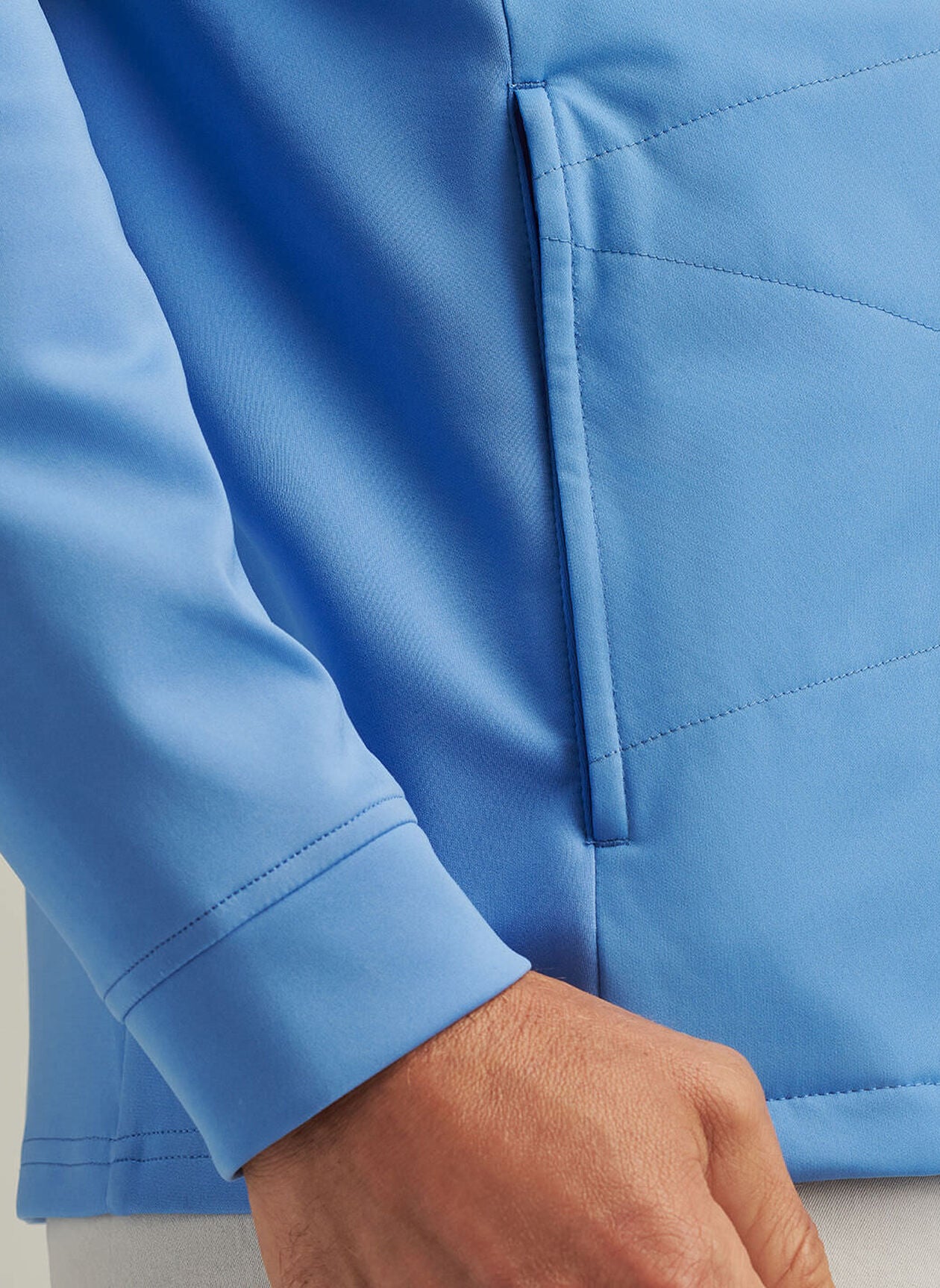 MERGE HYBRID JACKET BLUE SEA