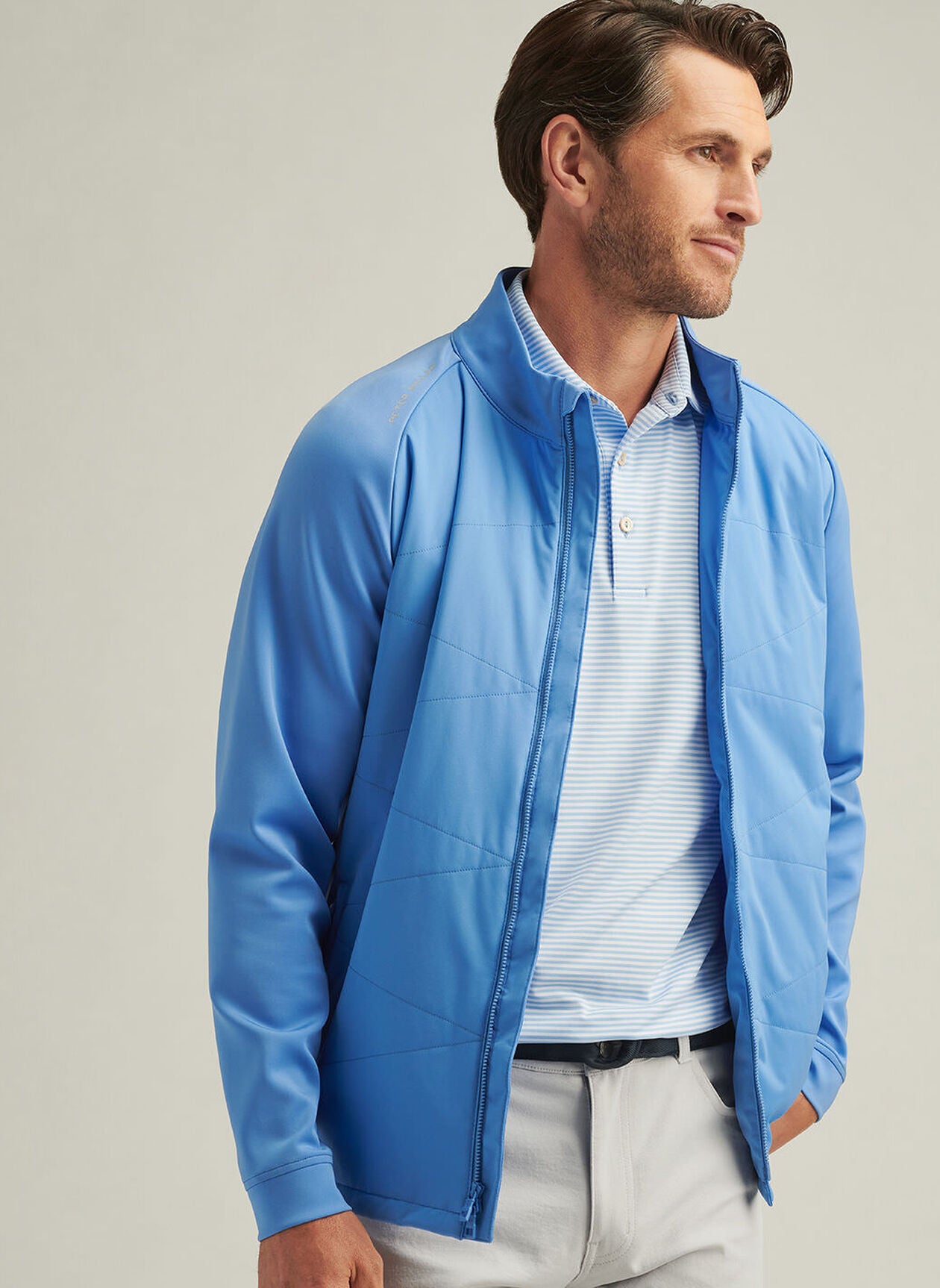 MERGE HYBRID JACKET BLUE SEA