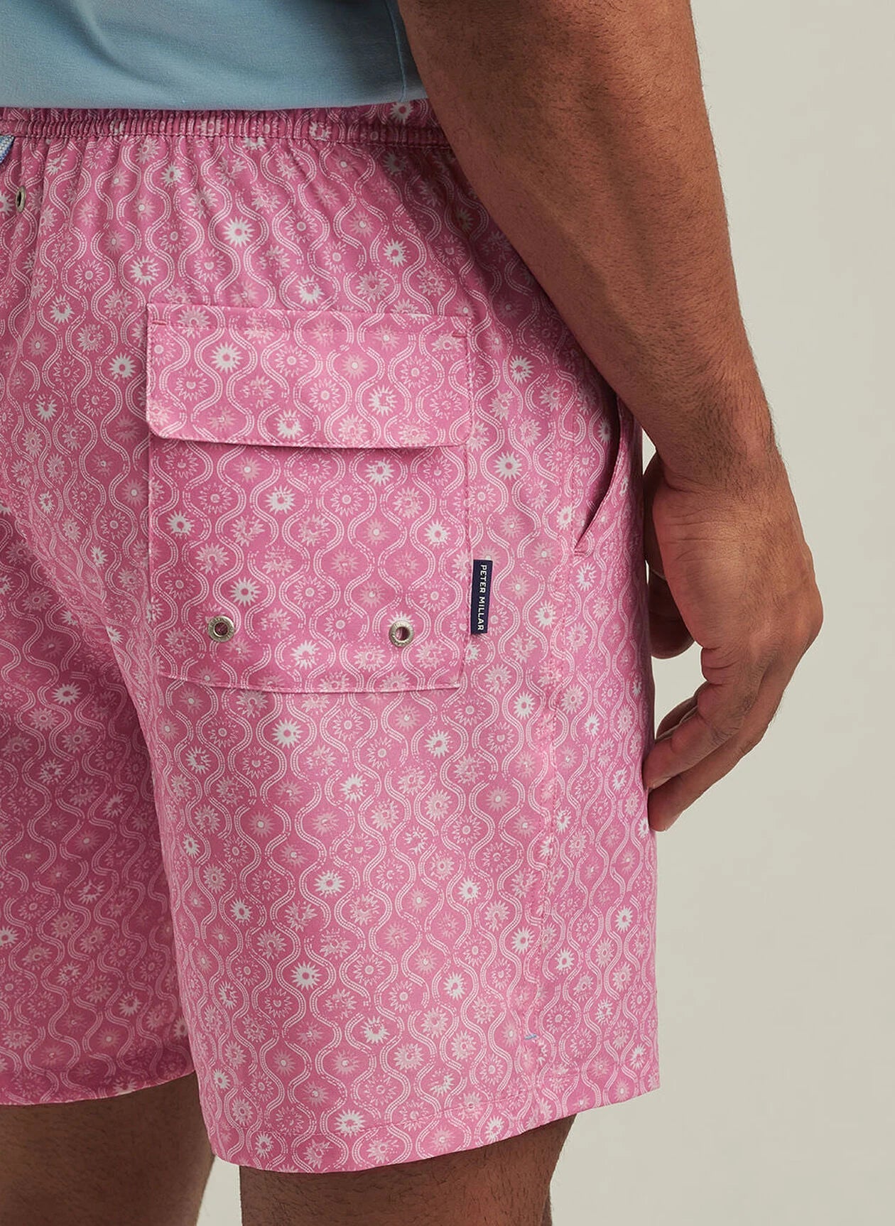 Golden Hour Swim Trunk Pink Caliente