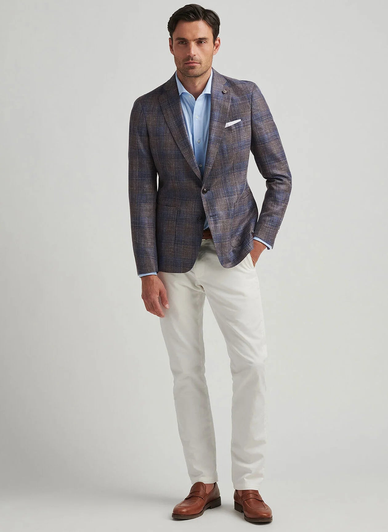 Dawson Plaid Soft Jacket Espresso