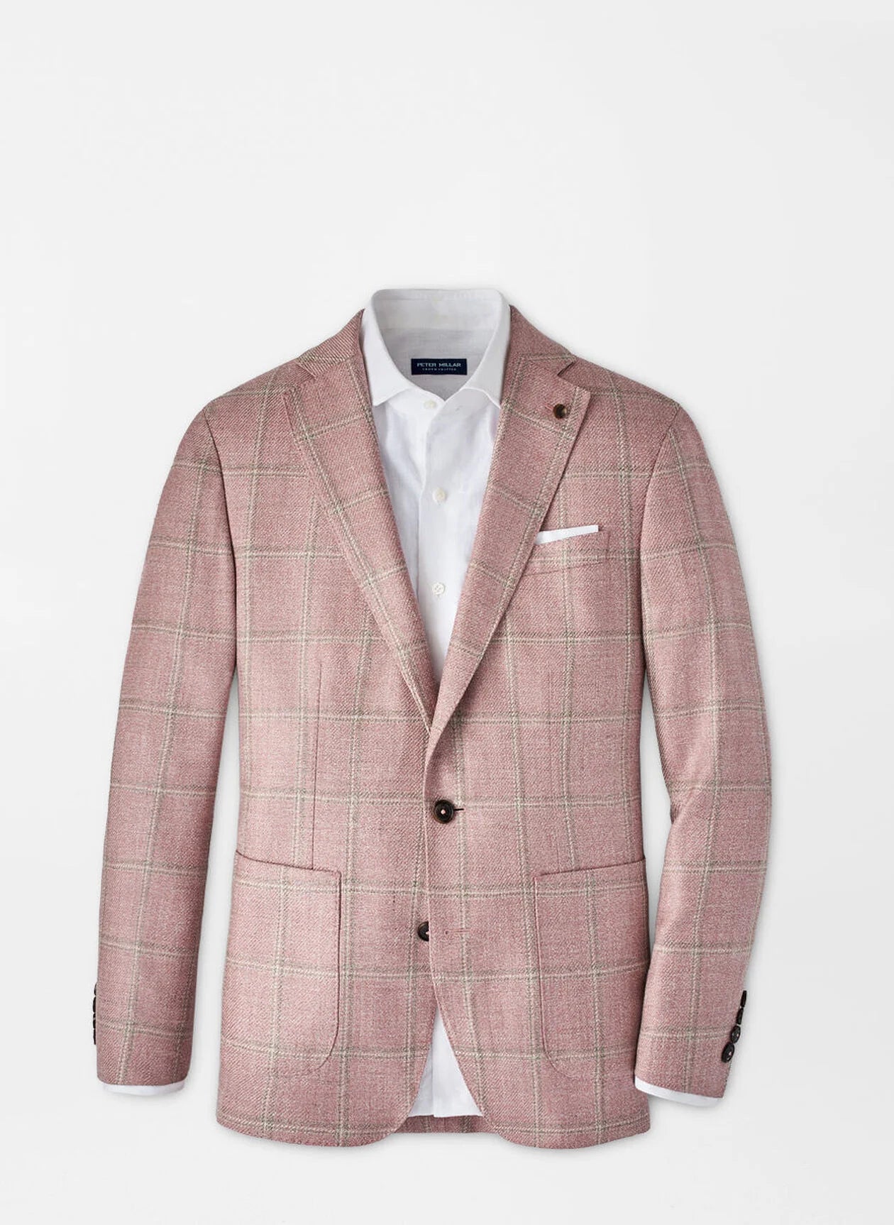 Sonoma Windowpane Soft Jacket Pink Crepe