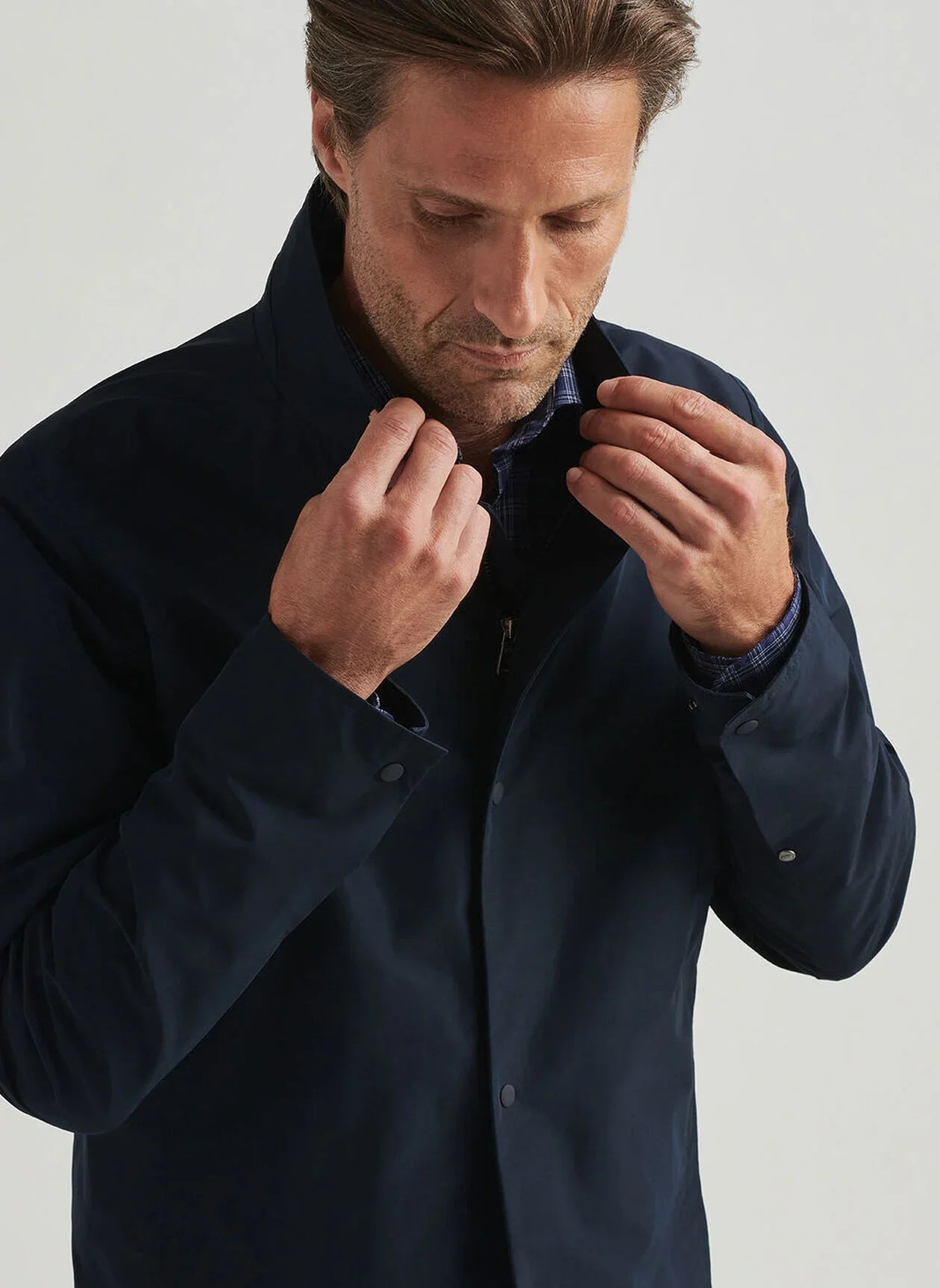 Mercer Zip Blazer Navy