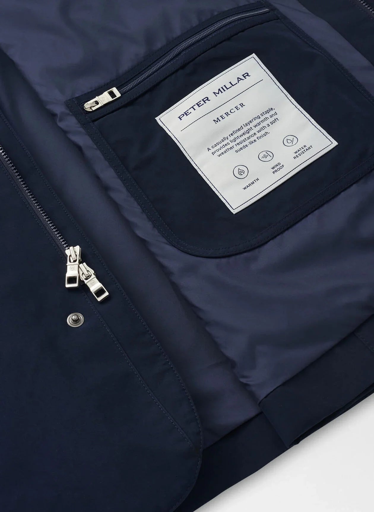 Mercer Zip Blazer Navy