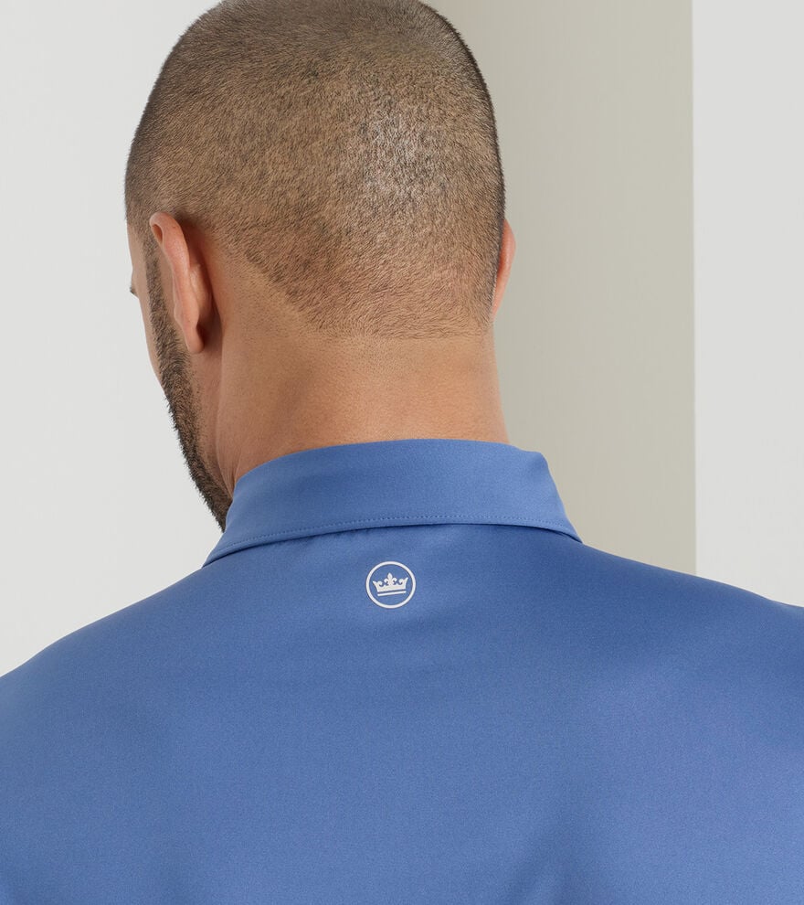 Solid Performance Jersey Polo Windsor Blue