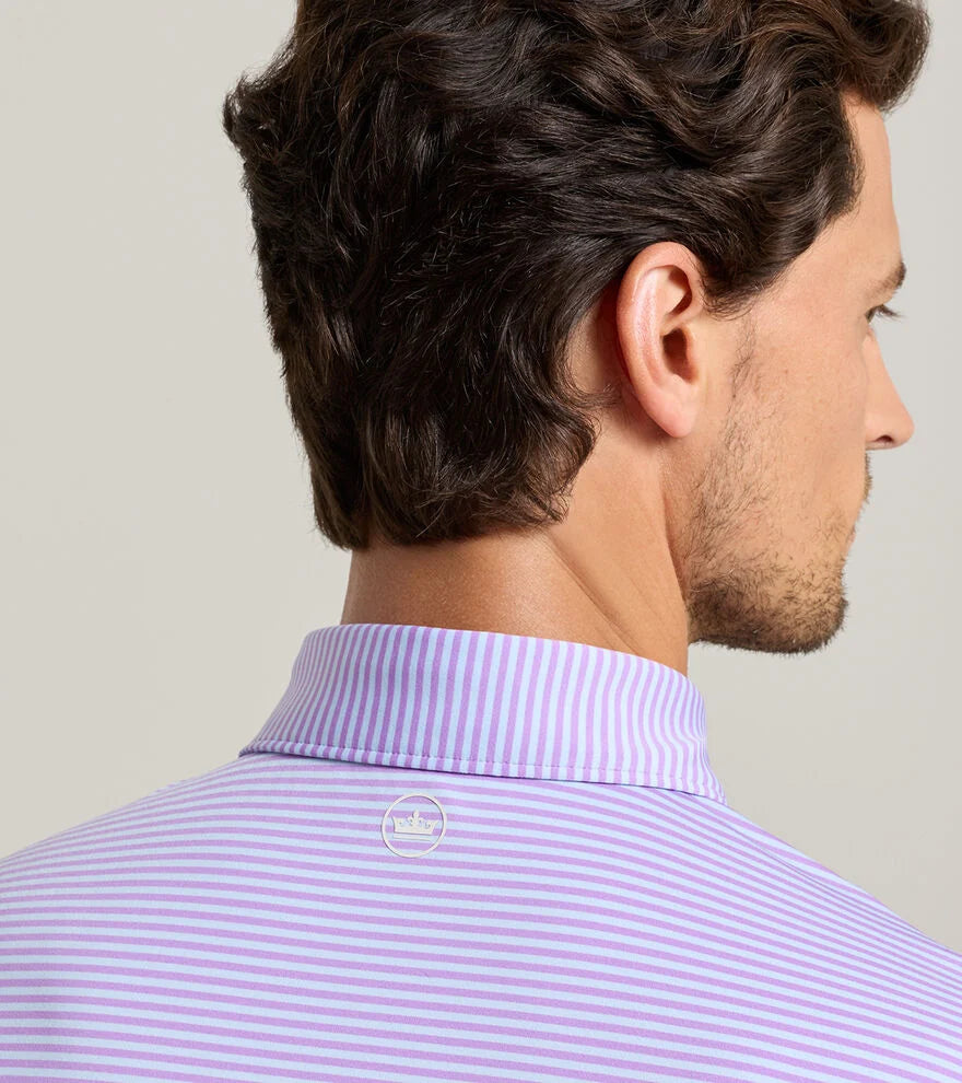 Hales Performance Jersey Polo Purple Iris