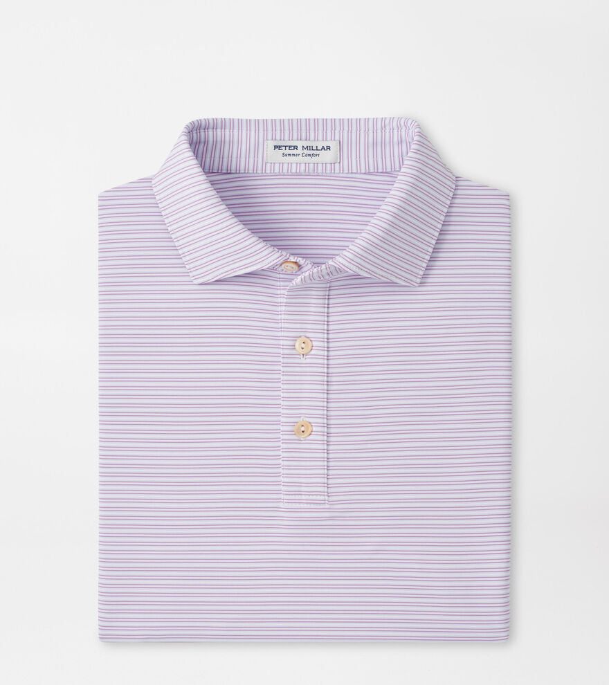 Harrington Performance Jersey Polo White/Purple Iris