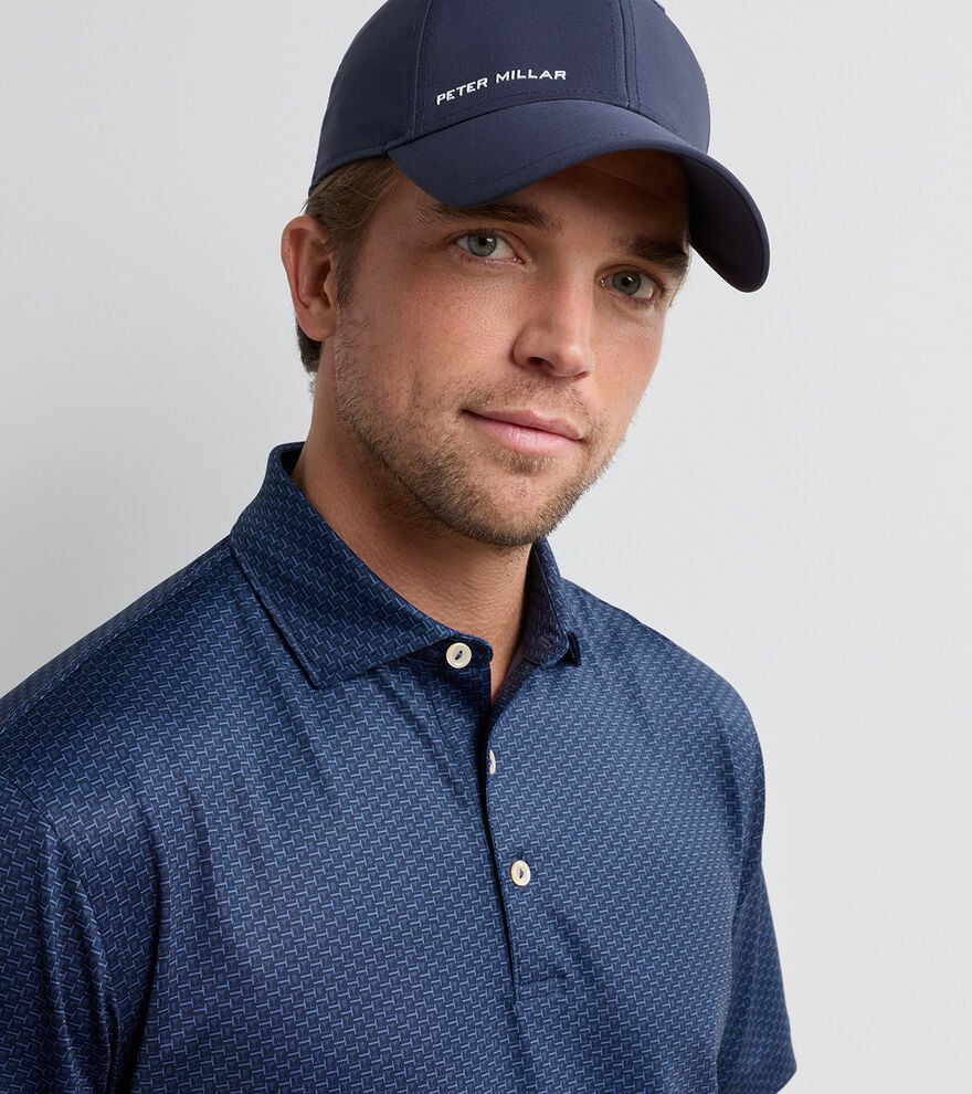 Bunker Bar Performance Jersey Polo Navy