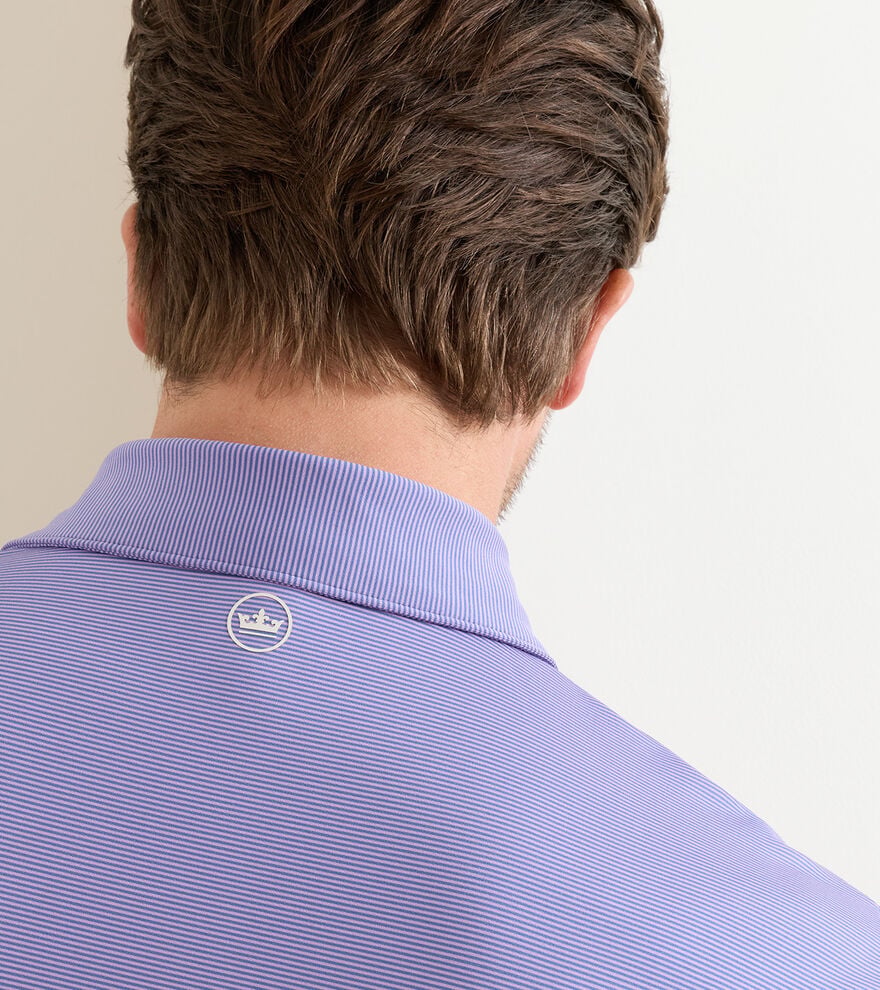 Jubilee Performance Polo White/Blue Lapis