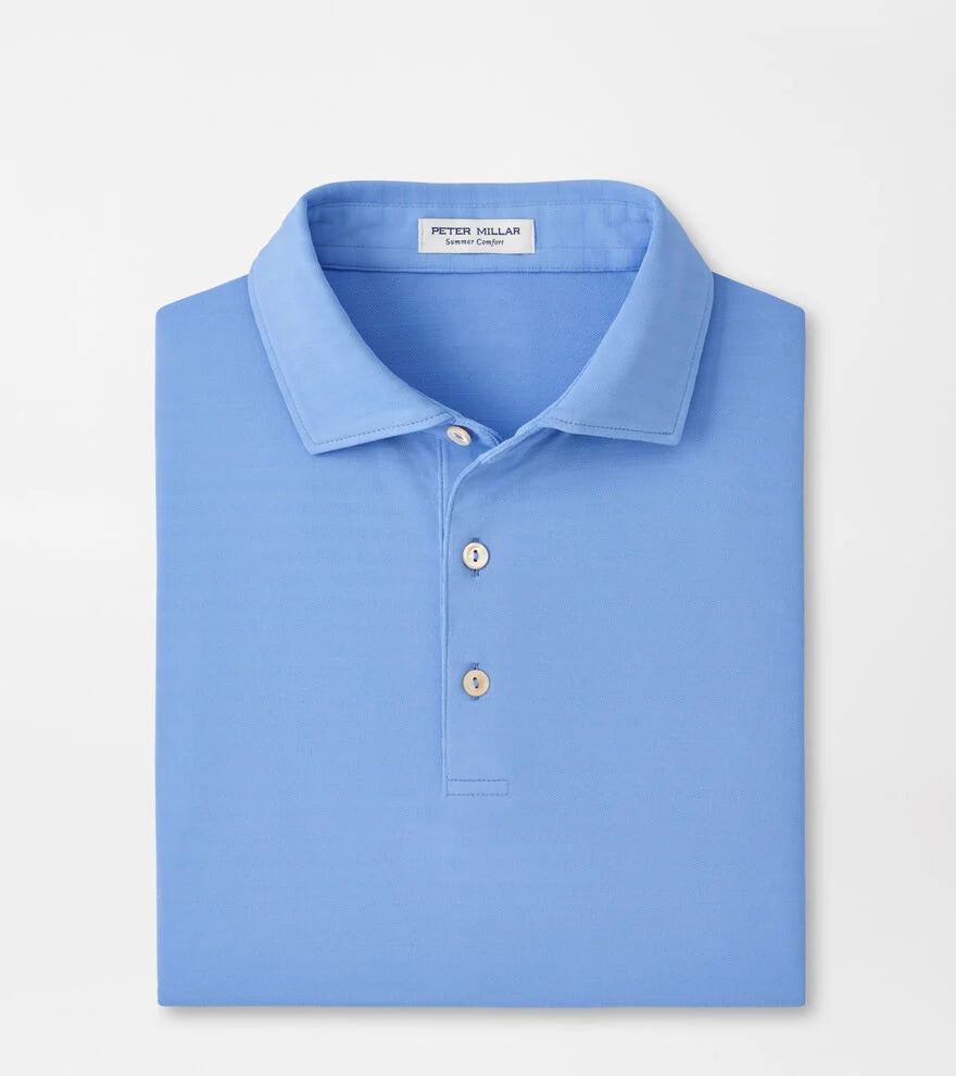 Clark Performance Jersey Polo Blue Bird