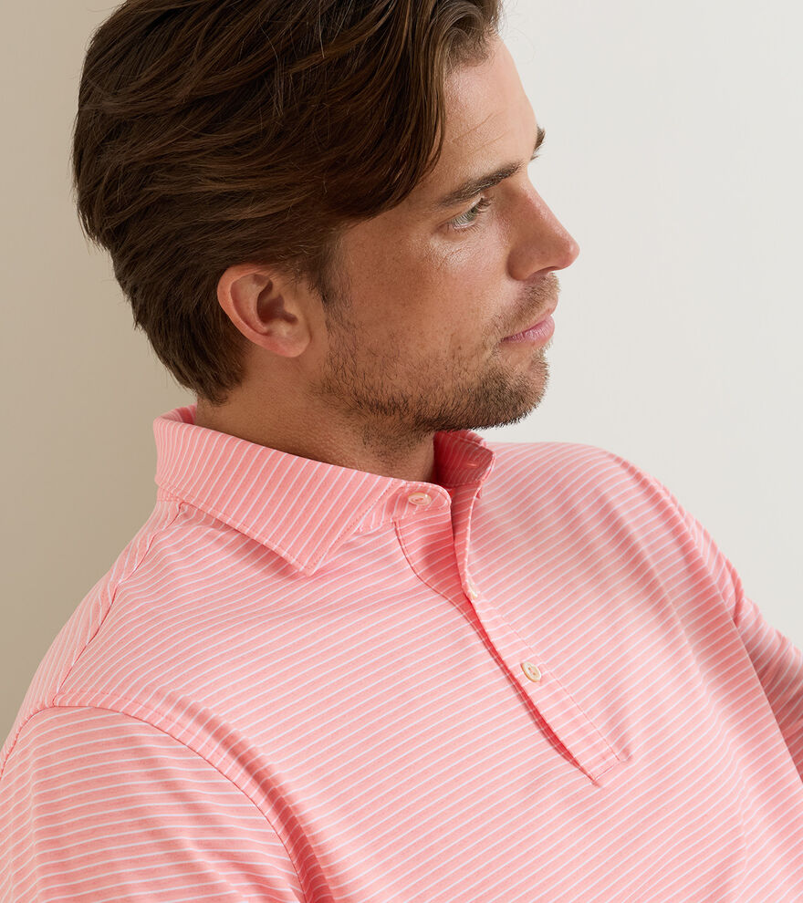 Merion Performance Jersey Polo Summer Apricot