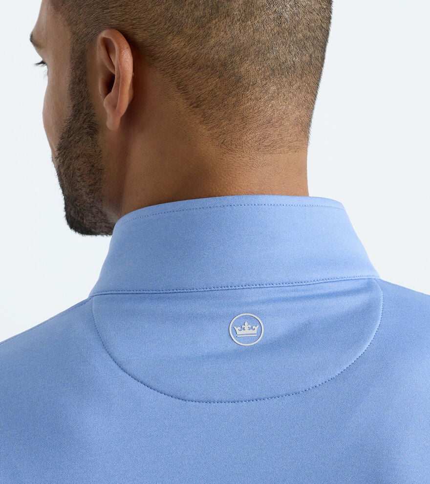 Perth Mélange Performance Quarter-Zip Blue Bird