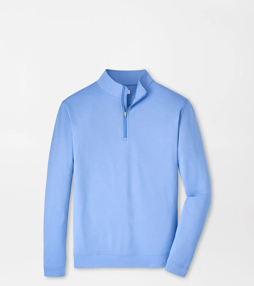 Perth Mélange Performance Quarter-Zip Blue Bird