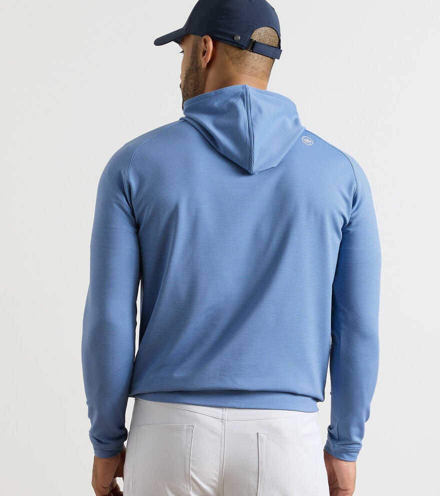 Pine Sugar Stripe Performance Hoodie Windsor Blue