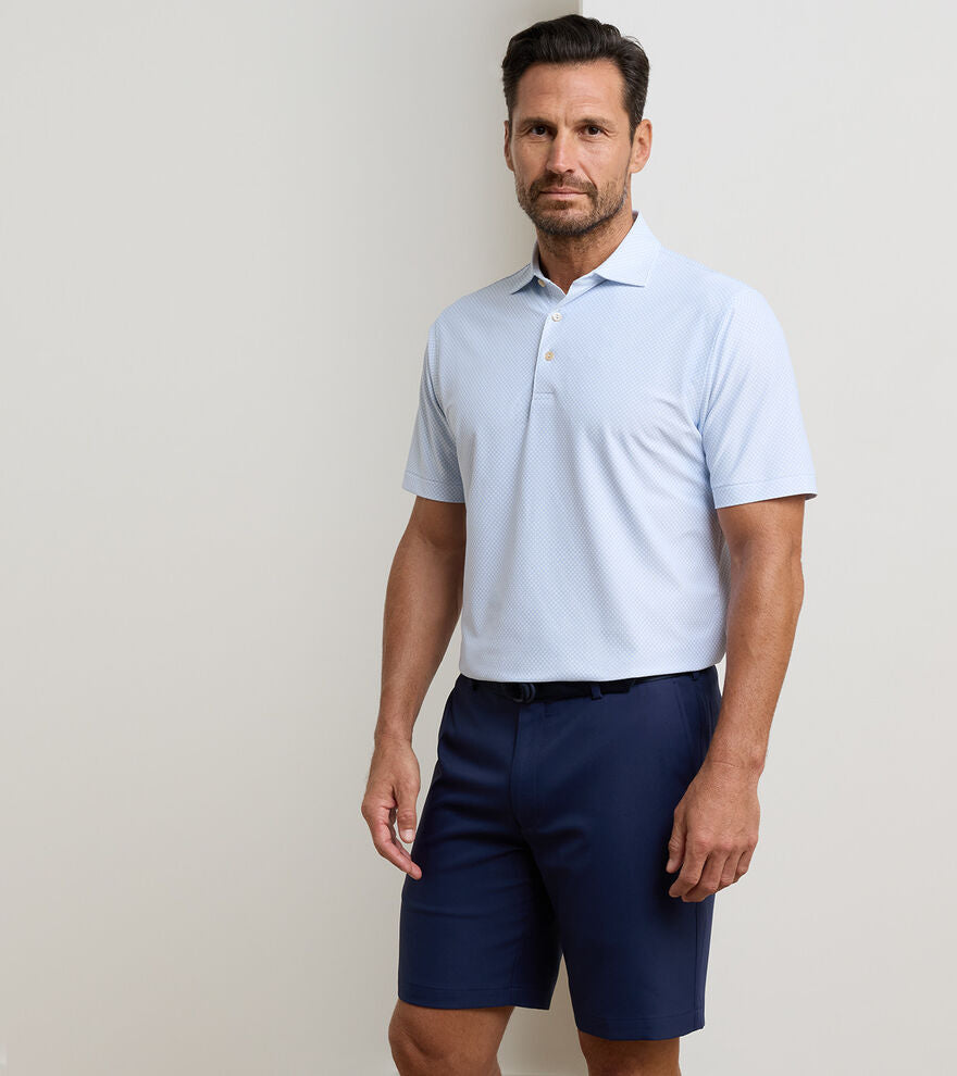 Grant Performance Mesh Polo Stream Blue