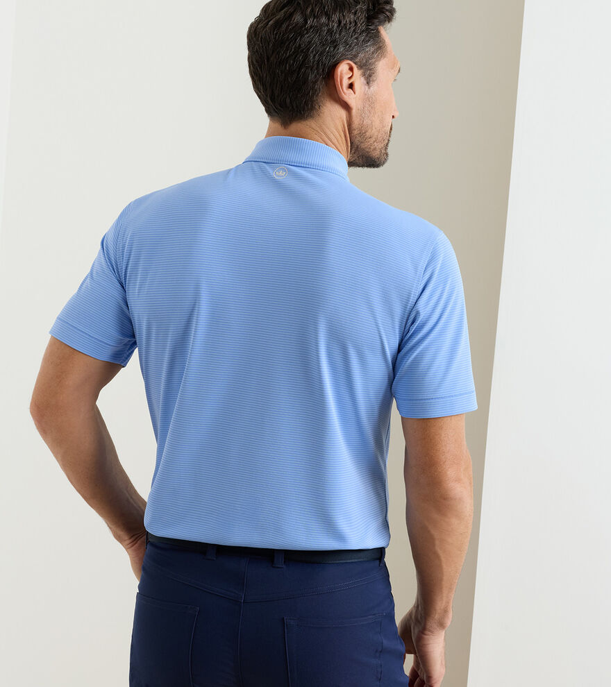 Candor Performance Mesh Polo Blue Bird