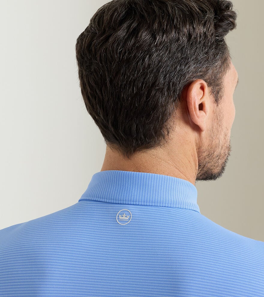 Candor Performance Mesh Polo Blue Bird