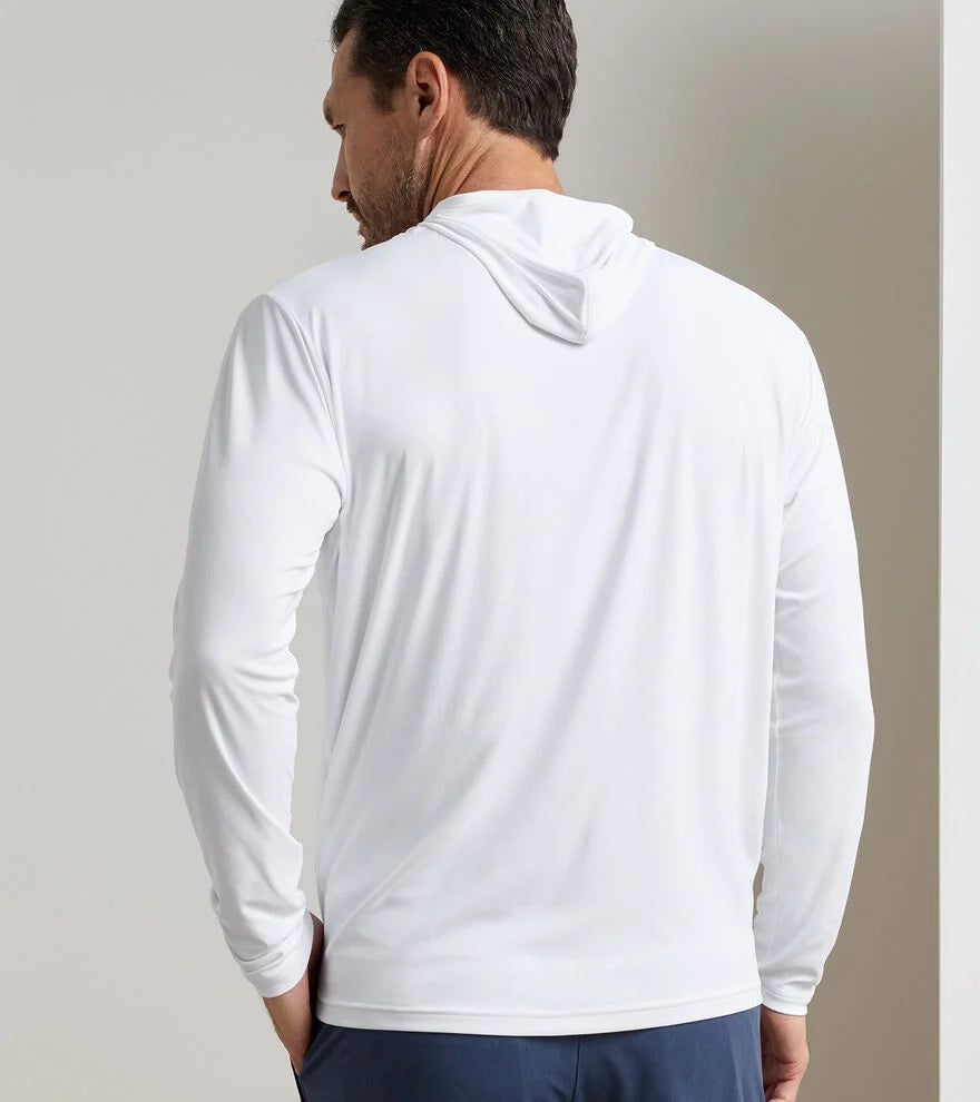 Featherweight Performance Sun Shirt Hoodie White