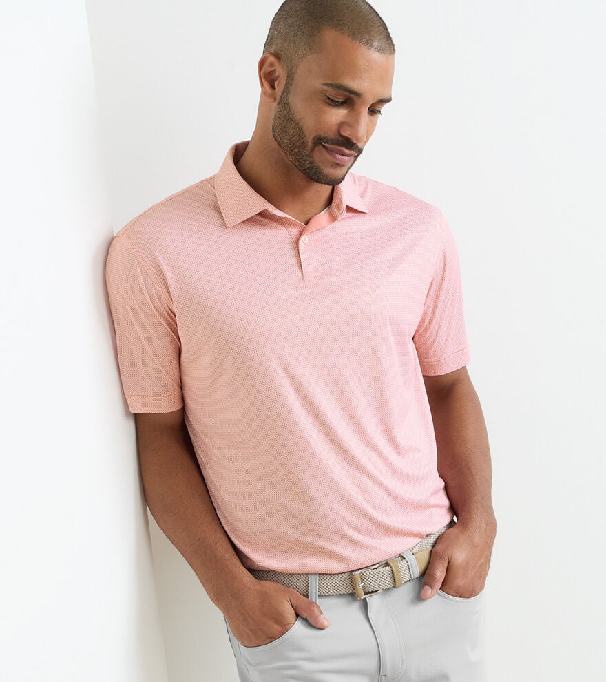 Featherweight Parke Performance Polo Venetian Pink