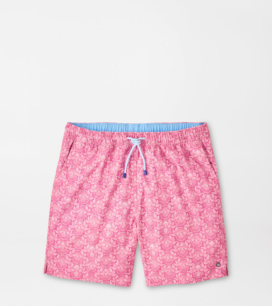 Pina Colada Swim Trunk Pink Ruby