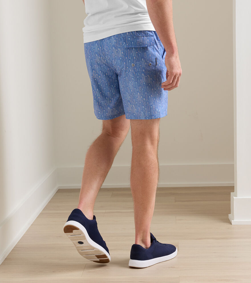 Tequila Seas Swim Trunk Dusk Blue