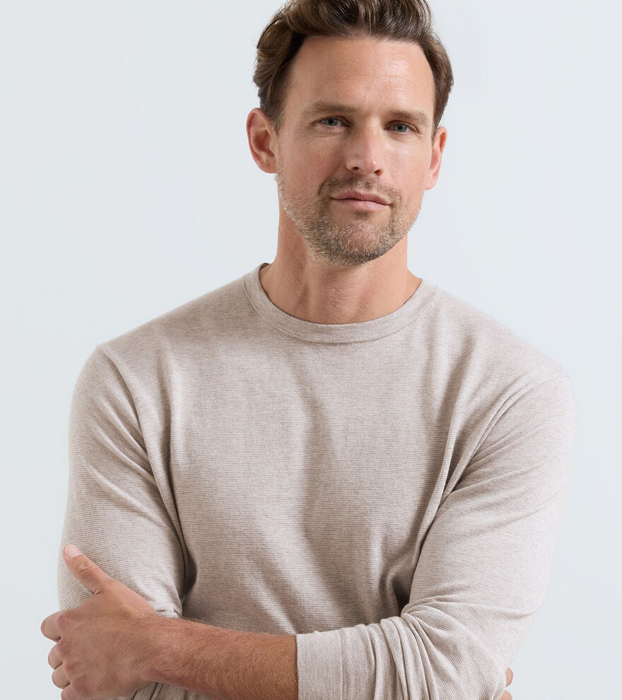 Lake Long Sleeve Sweater Poplar Brown