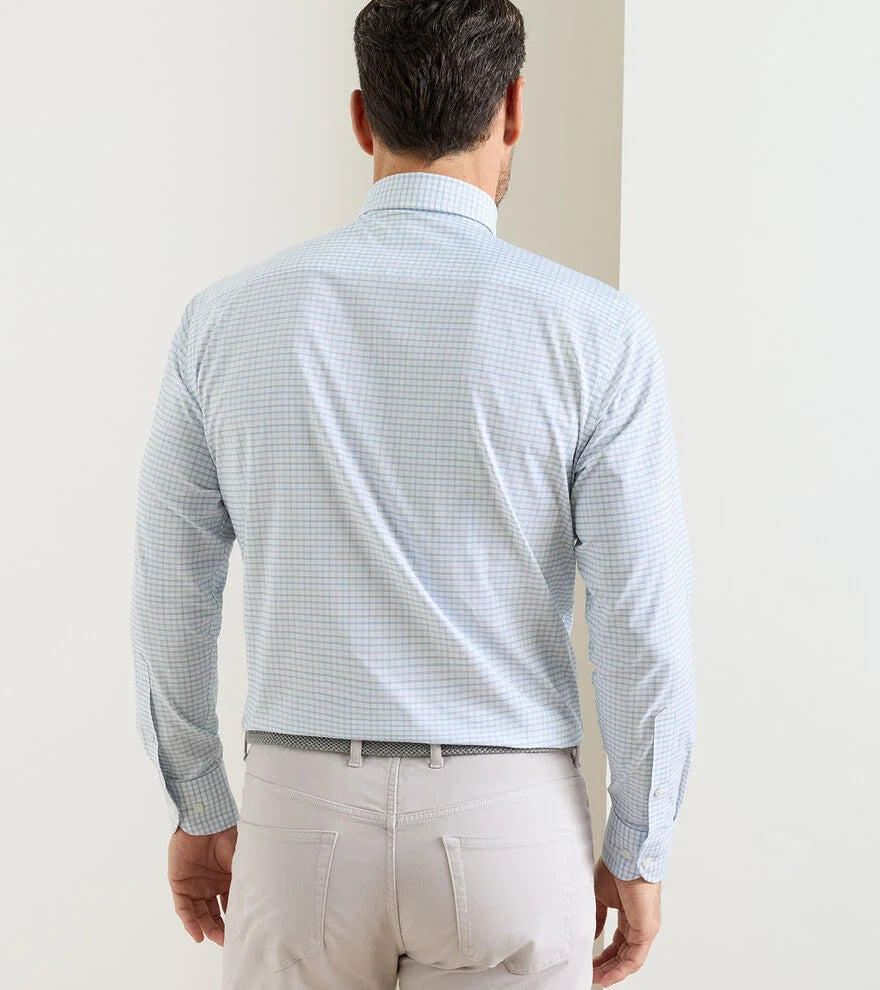 Rommel Performance Twill Sport Shirt Cottage Blue