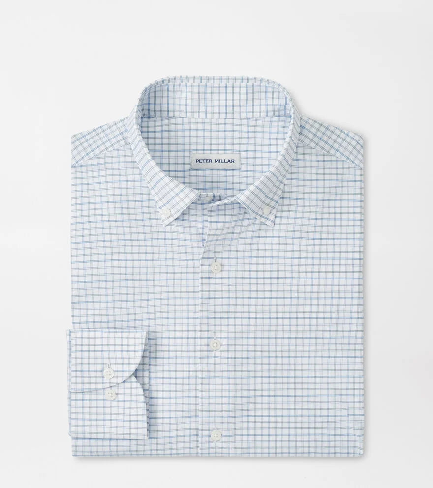 Rommel Performance Twill Sport Shirt Cottage Blue