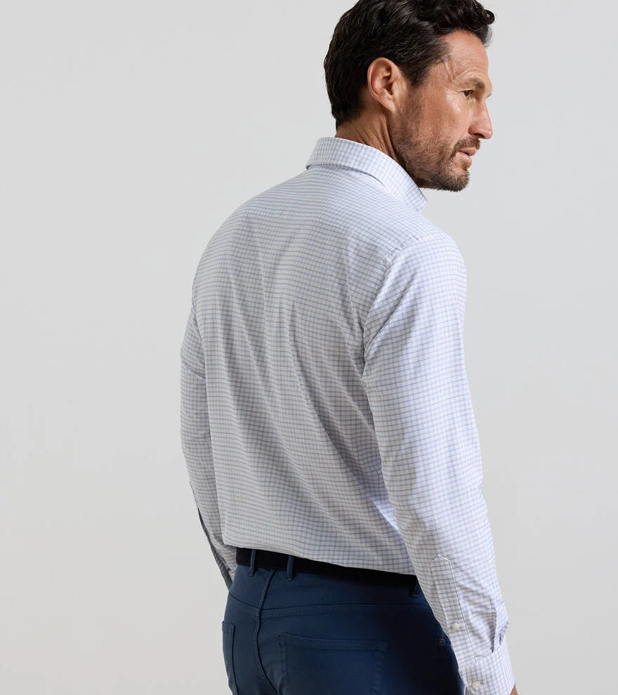 Rommel Performance Twill Sport Shirt Cloudy Blue
