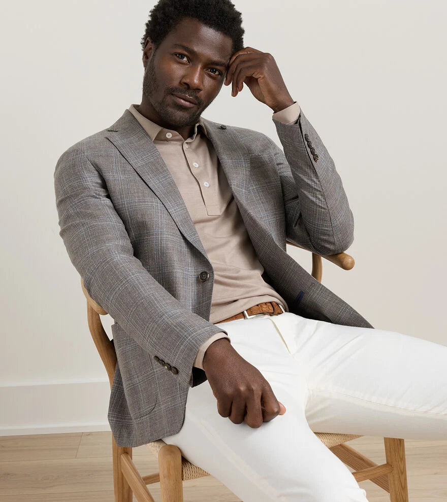 Pearce Plaid Soft Jacket Espresso