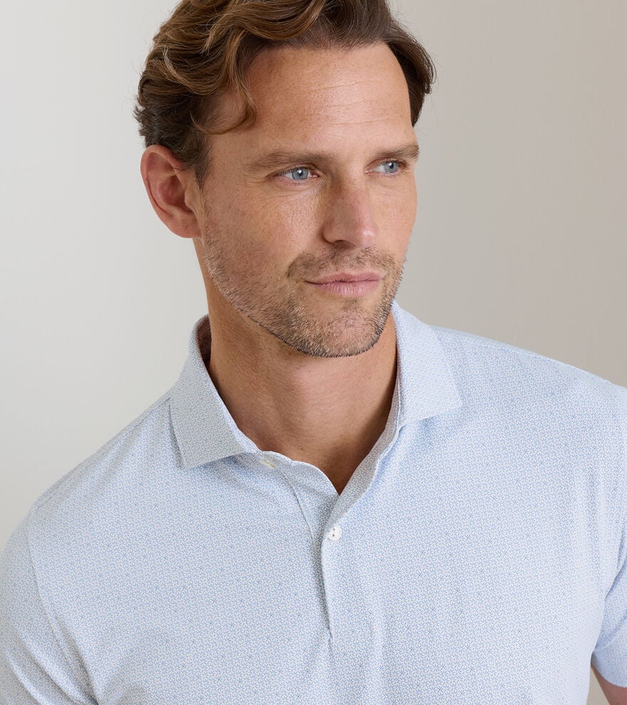 Alder Performance Jersey Polo White