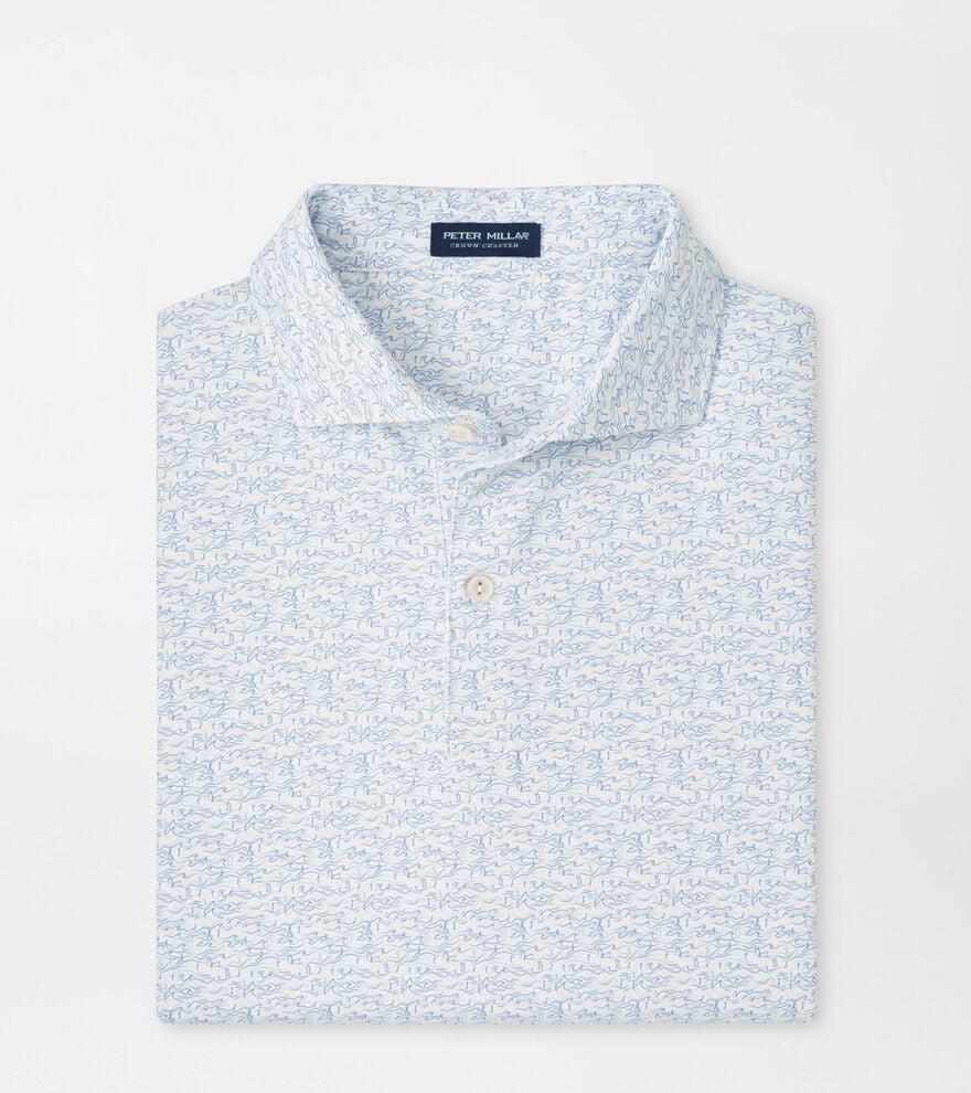 Melody Sea Performance Jersey Polo White