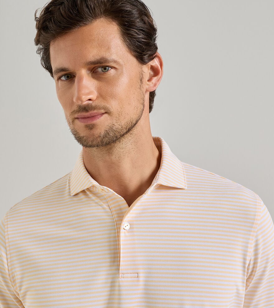 Verse Performance Mesh Polo Light Orange Sorbet