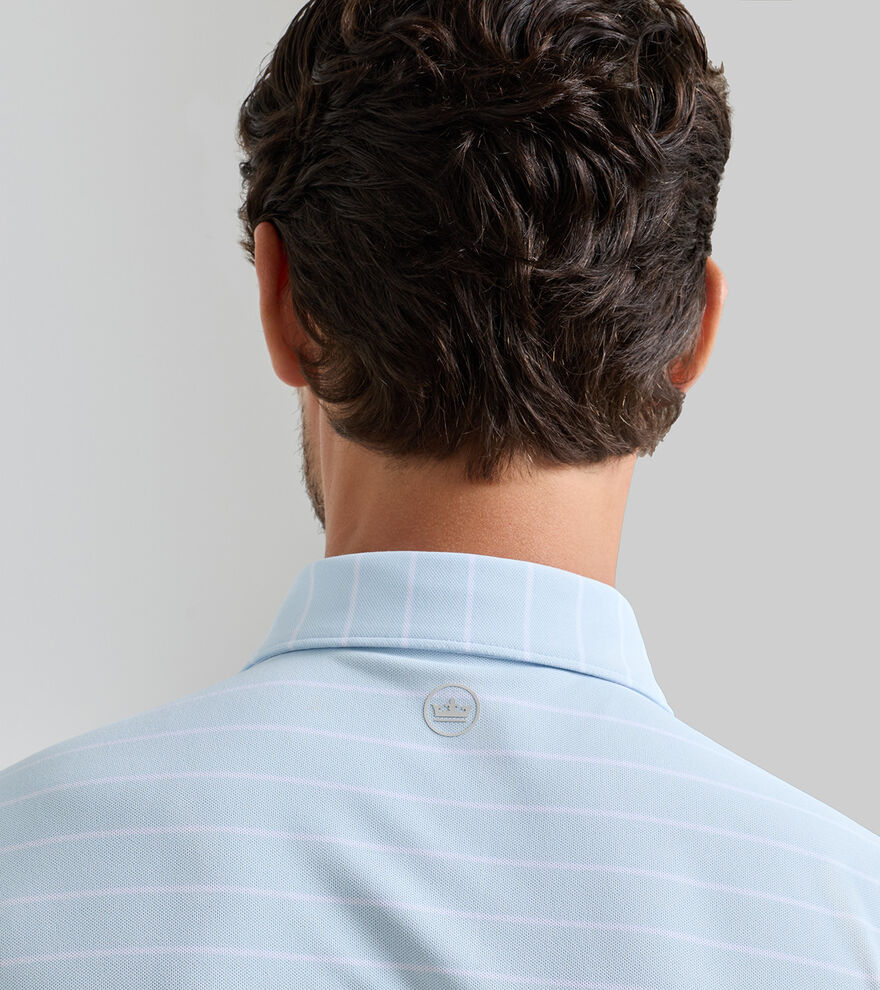 Coda Performance Mesh Polo Blue Brisk
