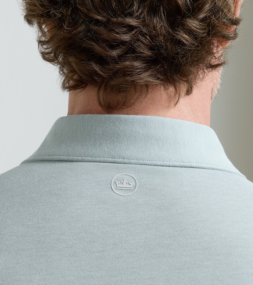 Albatross Cotton-Blend Piqué Polo Light Willow