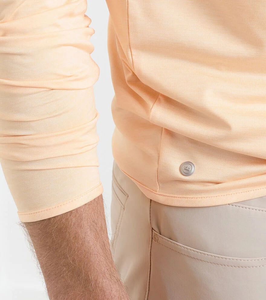 Stealth Performance Quarter-Zip Light Orange Sorbet