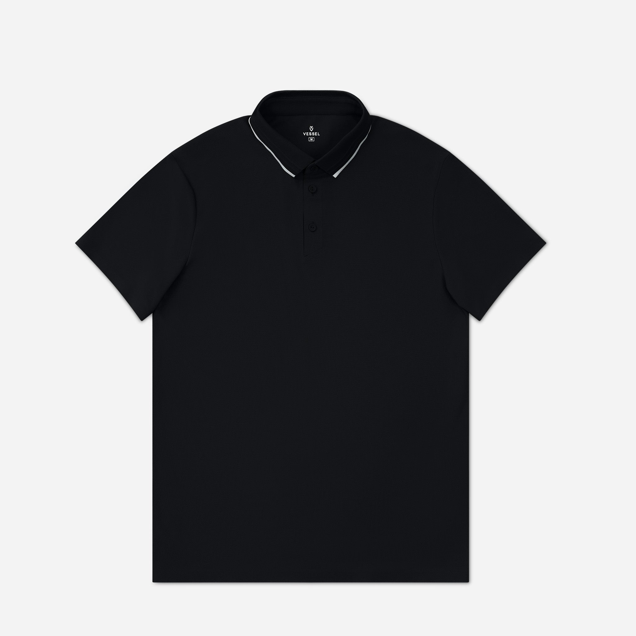 Performance Piqué Polo Black