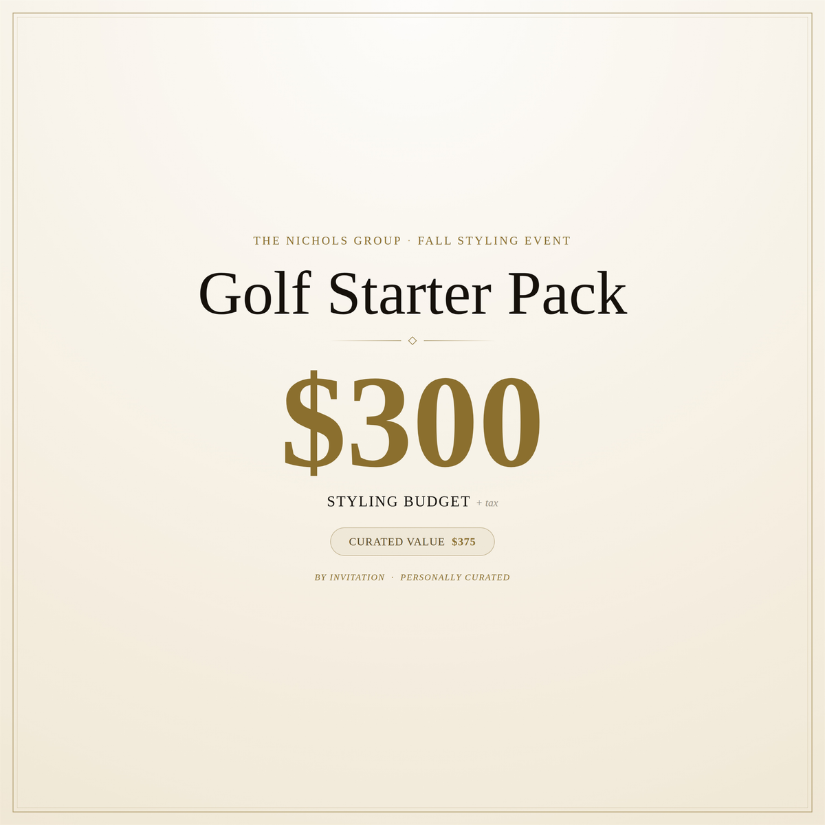Golfer Starter Pack - Package