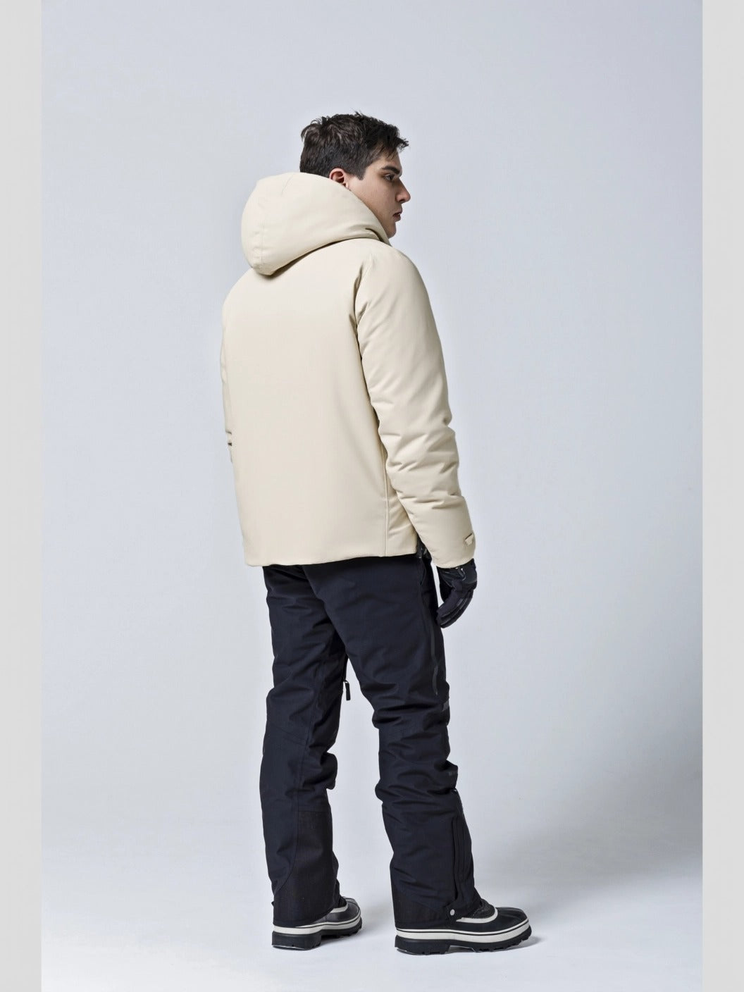 Men's Colour Zipper Jacket Sand Beige