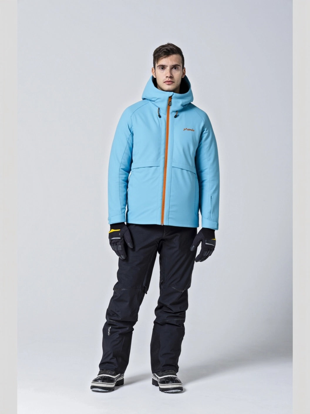 Men's Colour Zipper Jacket Smoke Blue