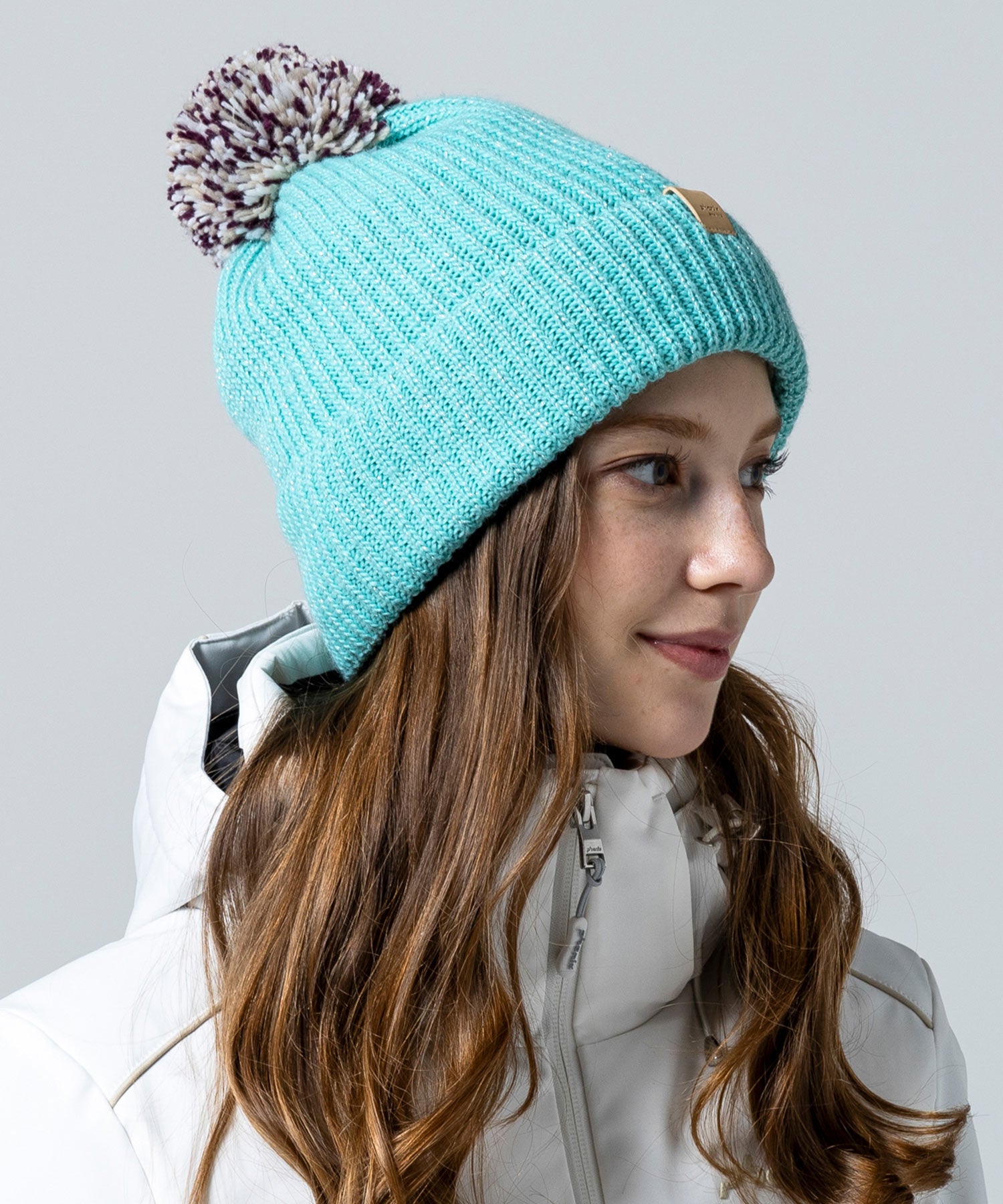 Women's Mix Pompom Bright Watch Hat Mint Green