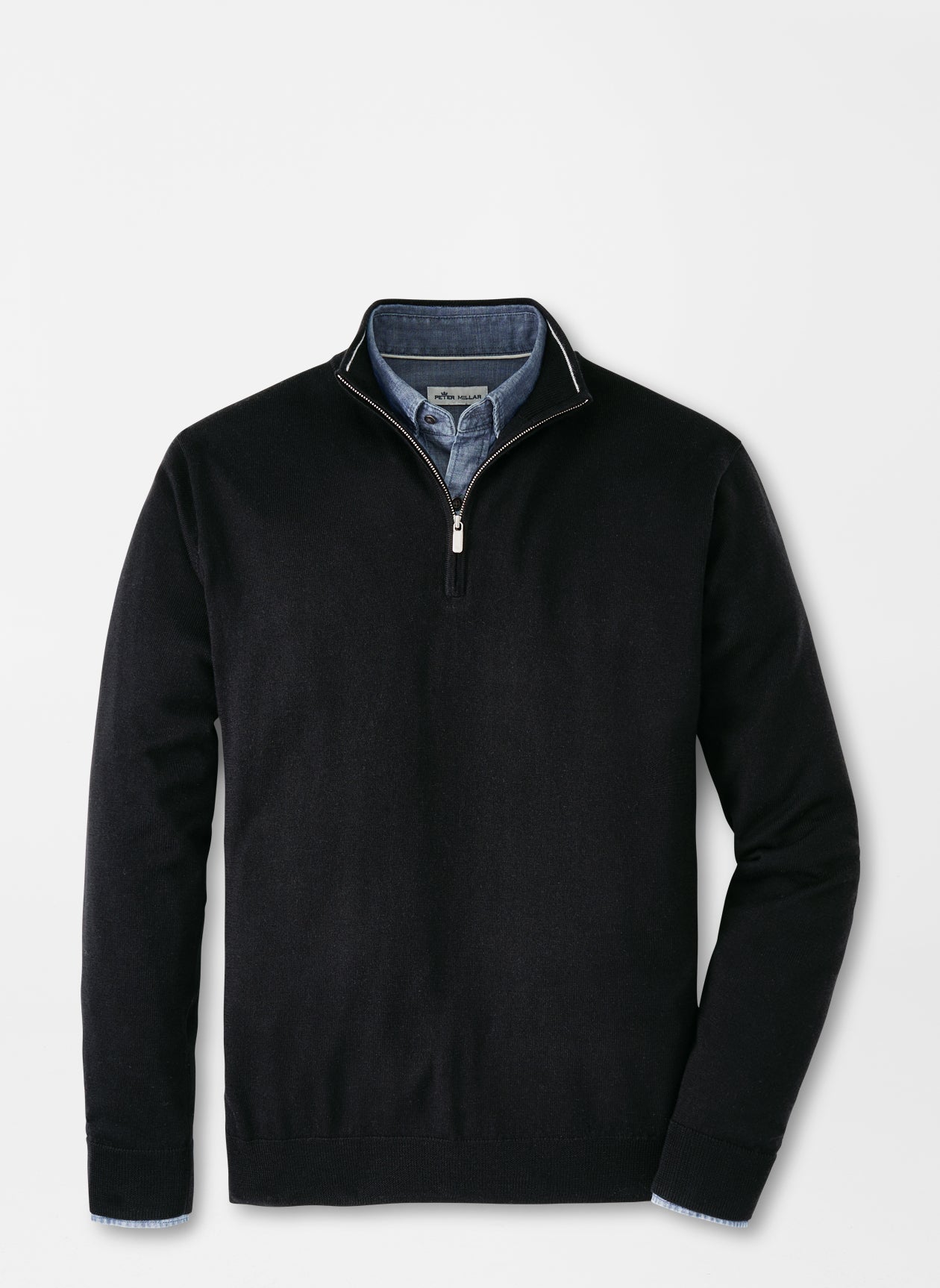 Autumn Crest Quarter Zip Black