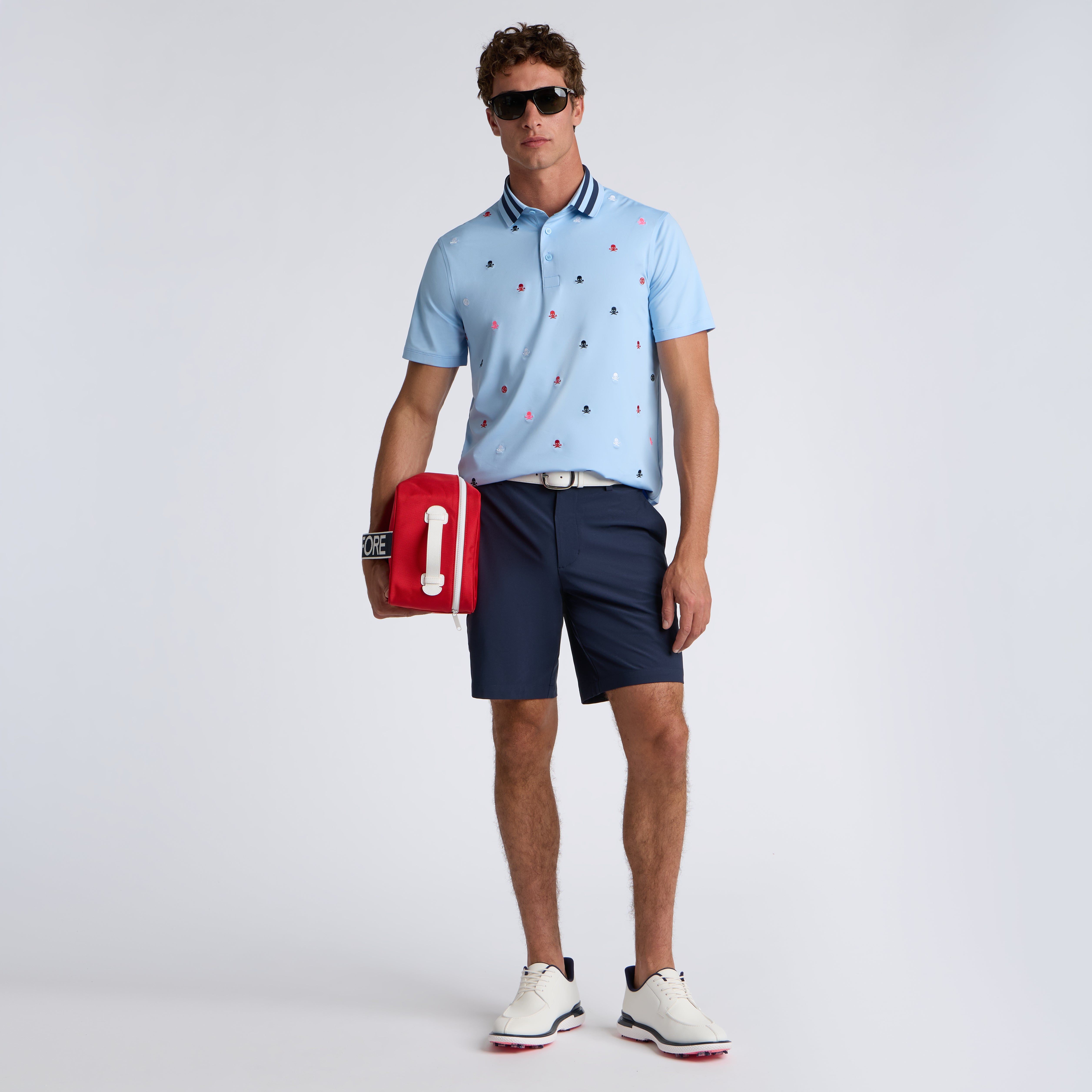 EMBROIDERED TECH JERSEY POLO BAJA