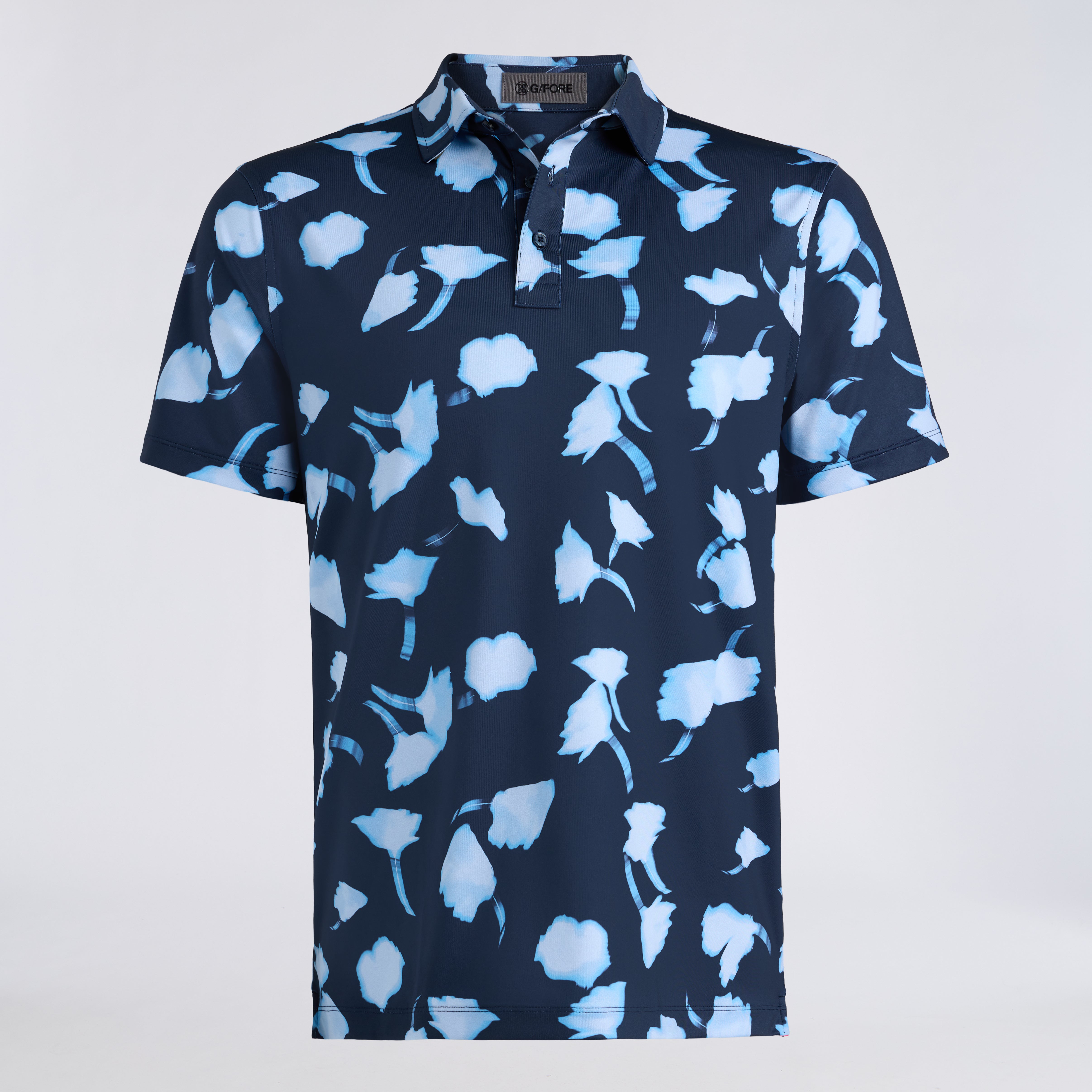 GHOST FLORAL TECH JERSEY POLO TWILIGHT/BAJA