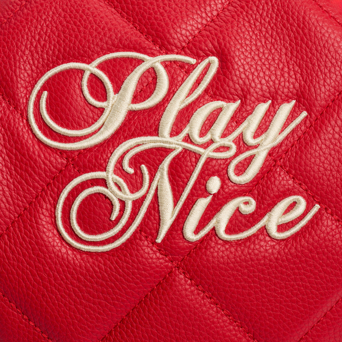 Play Nice Quilted Leather Driver Headcover