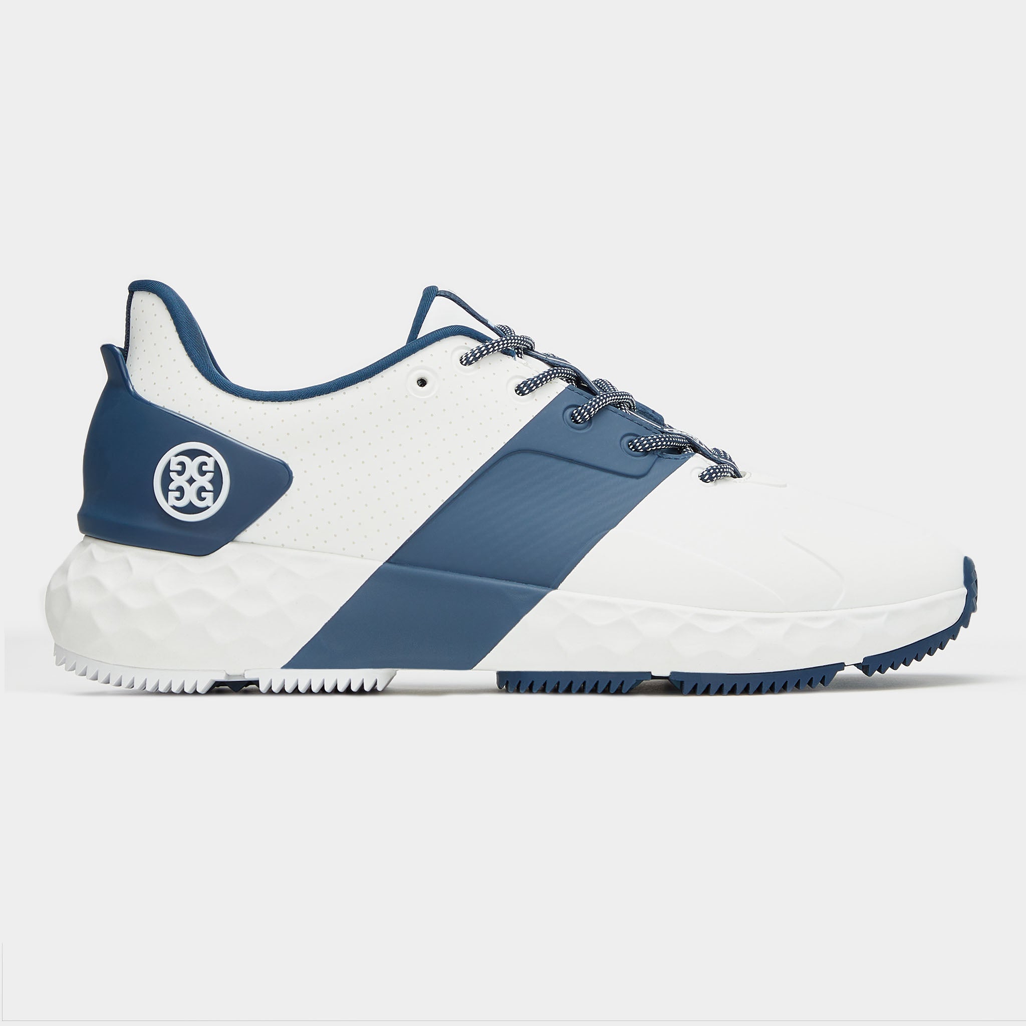 WOMEN'S PERFORATED CONTRAST STRIPE MG4+ GOLF SHOE SNOW