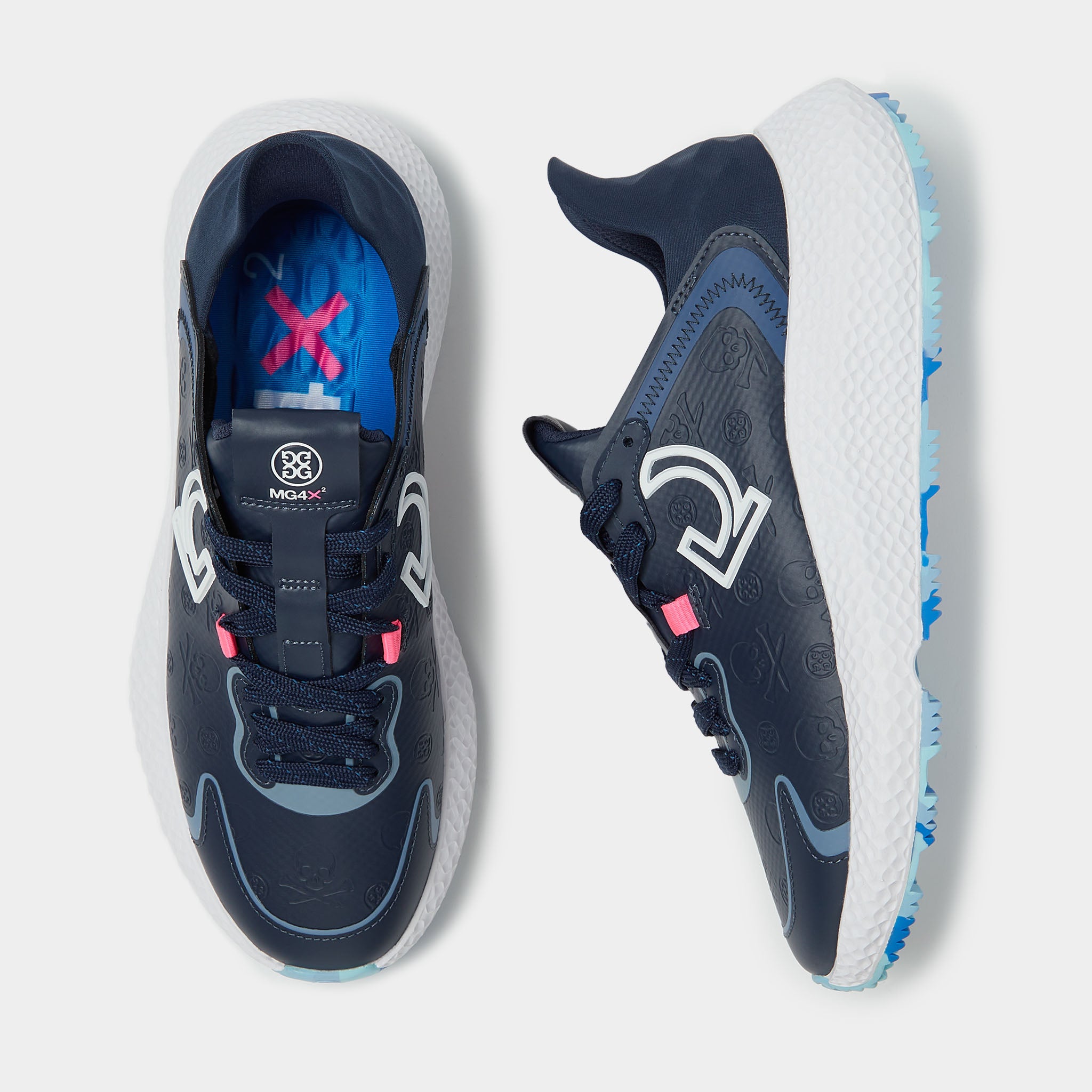 WOMEN'S DEBOSSED SKULL & T'S MG4X2+ GOLF CROSS TRAINER TWILIGHT