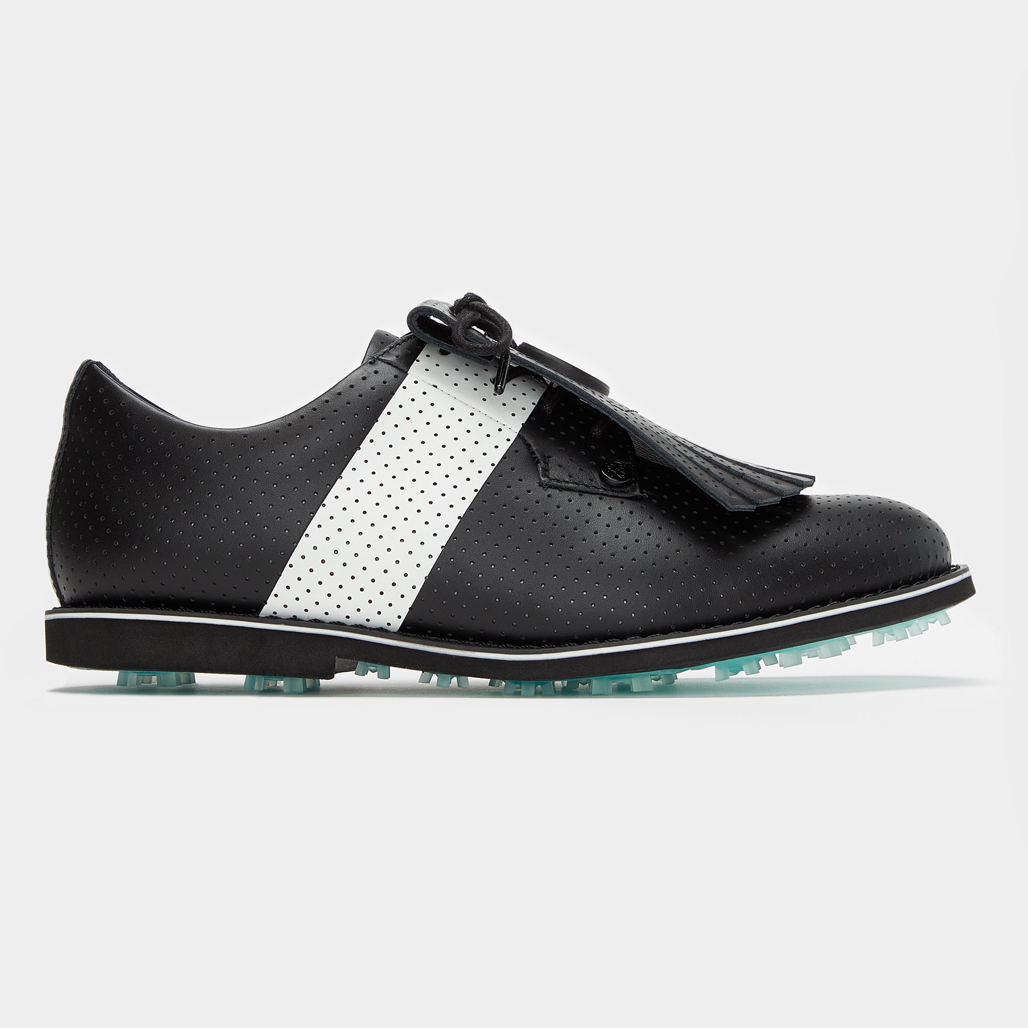 WOMEN'S PERFORATED LUXE LEATHER GALLIVANTER GOLF SHOE ONYX