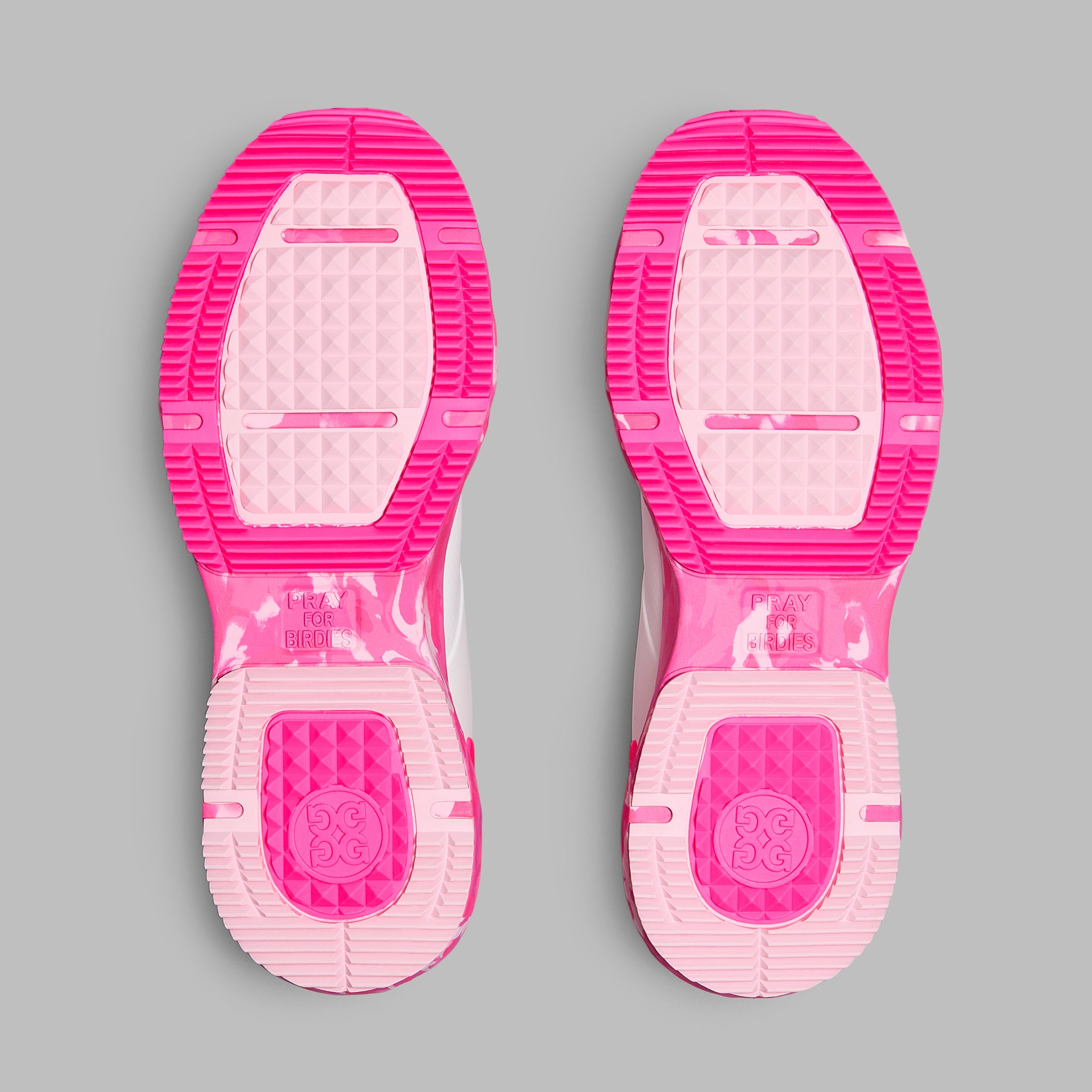 WOMEN'S MG4+ CAMO SOLE GOLF SHOE SNOW/KNOCKOUT PINK